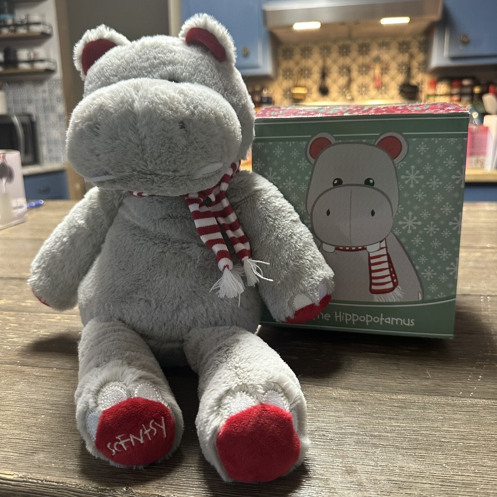 Holly The Hippopotamus‎ Scentsy Buddy NIB stuffed Animal Cuddle Soft New Baby